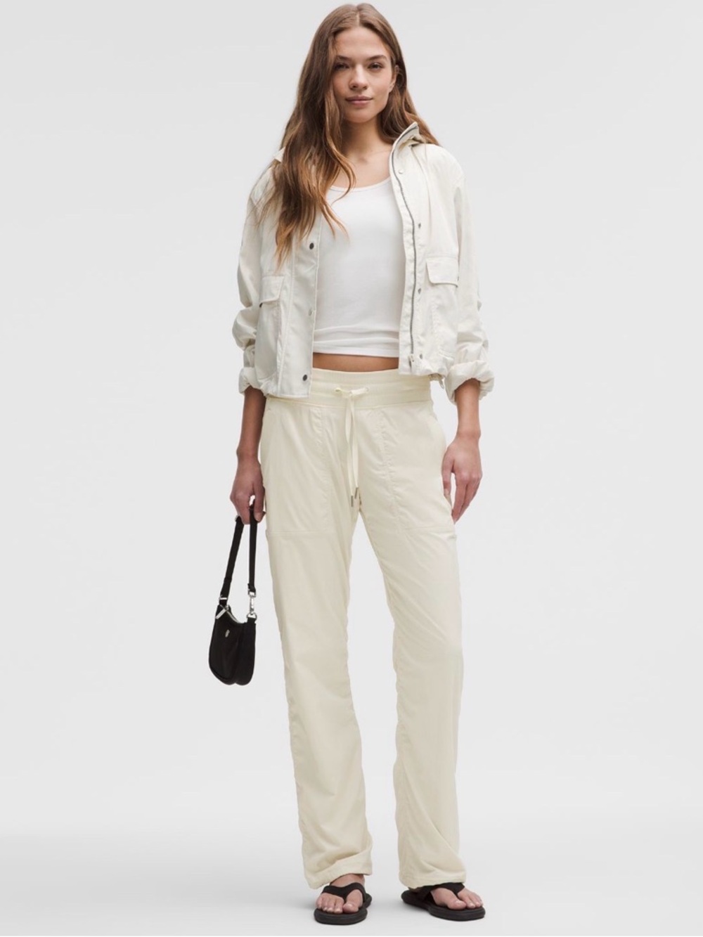 Lululemon Dance Studio Mid-Rise Pant (Light Ivory)